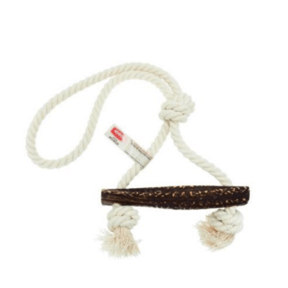 Rope Toy Knot with Antler Easy Medium 40cm Rope Ø1cm