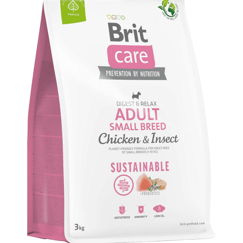 Brit Care Sustainable Adult Small Chicken&Insect for Adult Dogs of Small Breeds 3kg