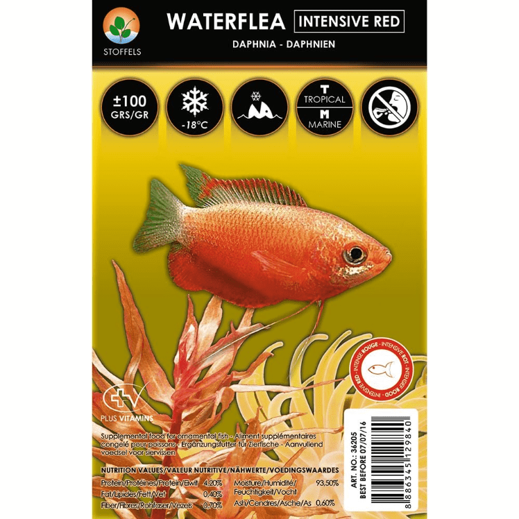 Stoffels Frozen Intensive Red Daphnia Fish Food 100gr