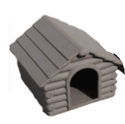 Dog House Small Grey
