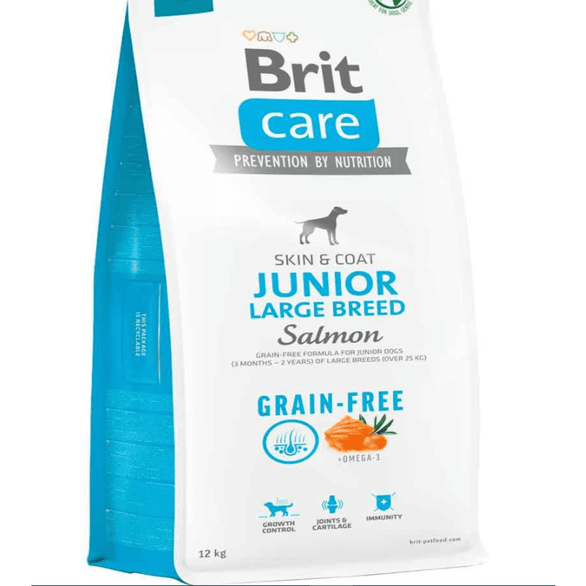 Brit Care Grain Free Salmon Large Breed Puppy Food 12kg