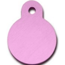I.D Tag Circle Small Pink 2.1x2.3cm - Markospets