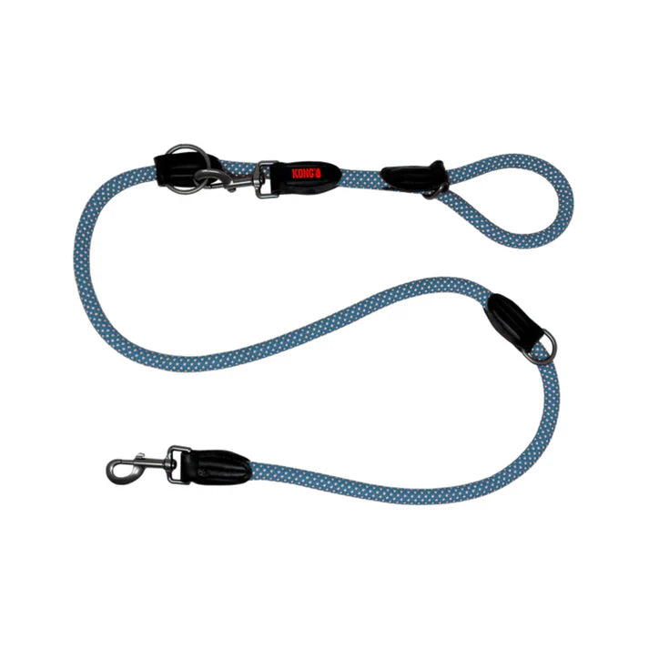 Kong Adjustable Rope Leash L Blue