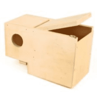 Wooden Nesting Box Right 19.5x10x12.5cm