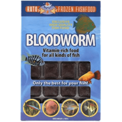 Ruto Frozen Bloodworms Blister Pack 24 Cubes 100gr