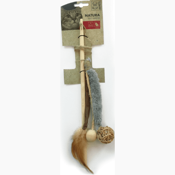 M-Pets Natura Trio Cat Wand Toy
