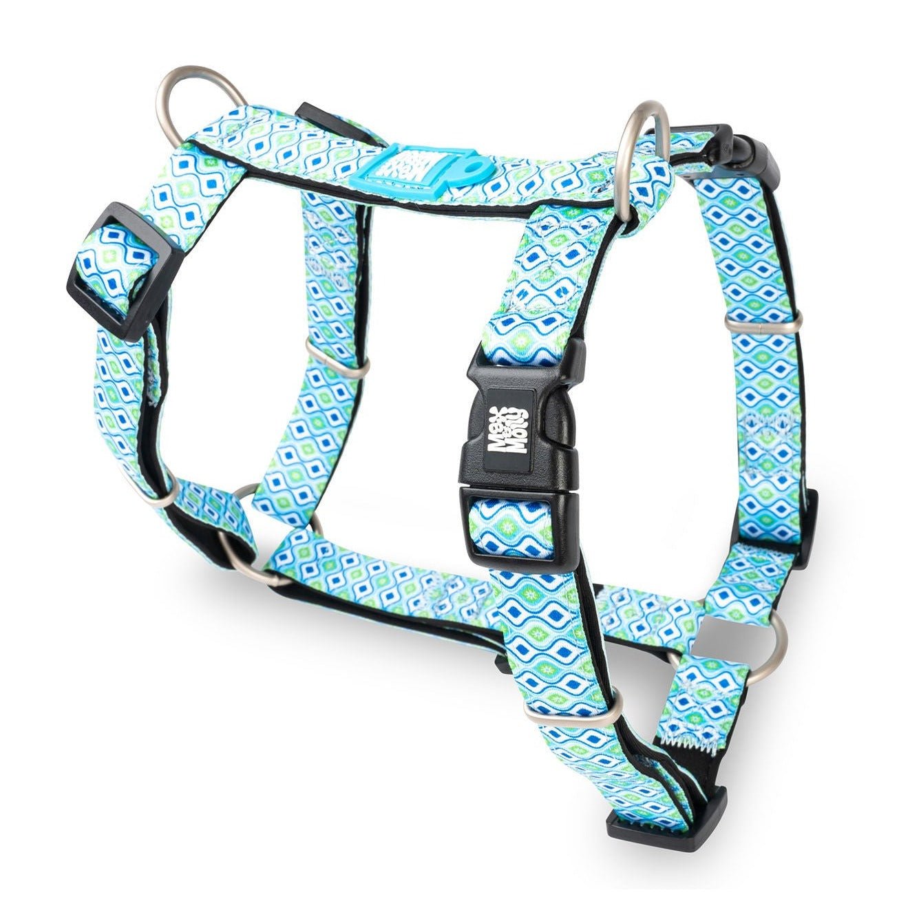 Max & Molly Harness Retro Blue M - Markospets