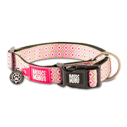 Max & Molly Smart I.D Retro Pink Collar M - Markospets