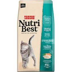 NutriBest Sterilised Cat Salmon & Rice 2kg