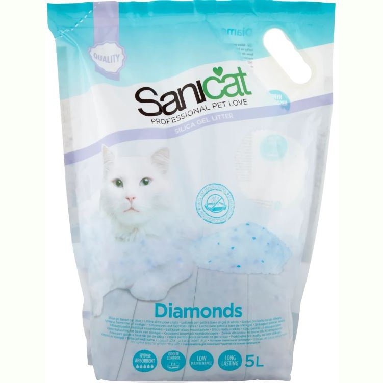 Sanicat Diamonds Silica Litter 15L