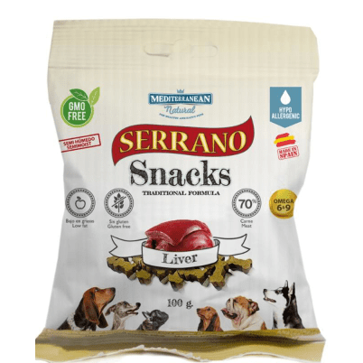 Serrano Ham Bites Liver 100gr - Markospets
