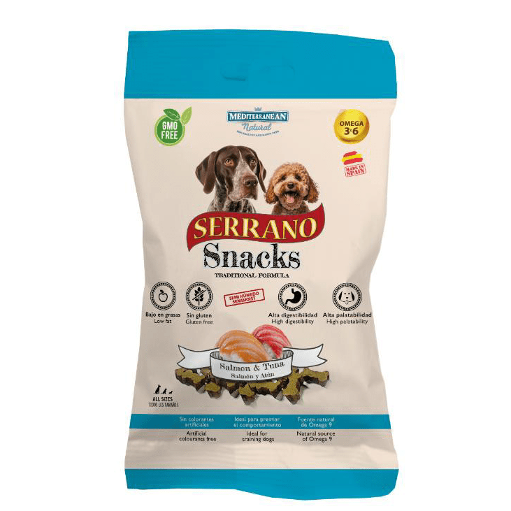 Serrano Ham Bites Salmon & Tuna 100gr - Markospets