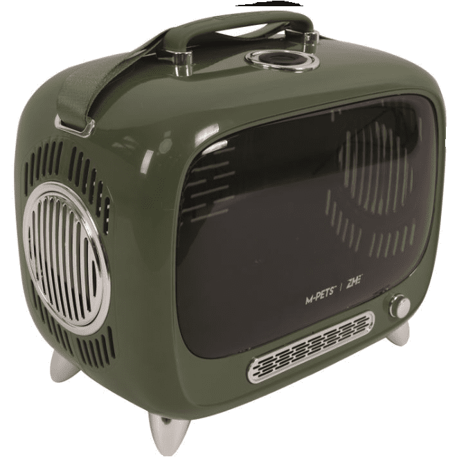 M-Pets Sixties TV Pet Carrier Green 44.7x26.6x38.4cm
