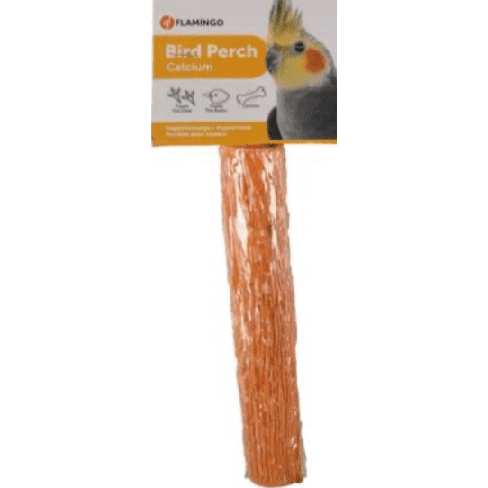 Calcium Bird Perch Orange - Large