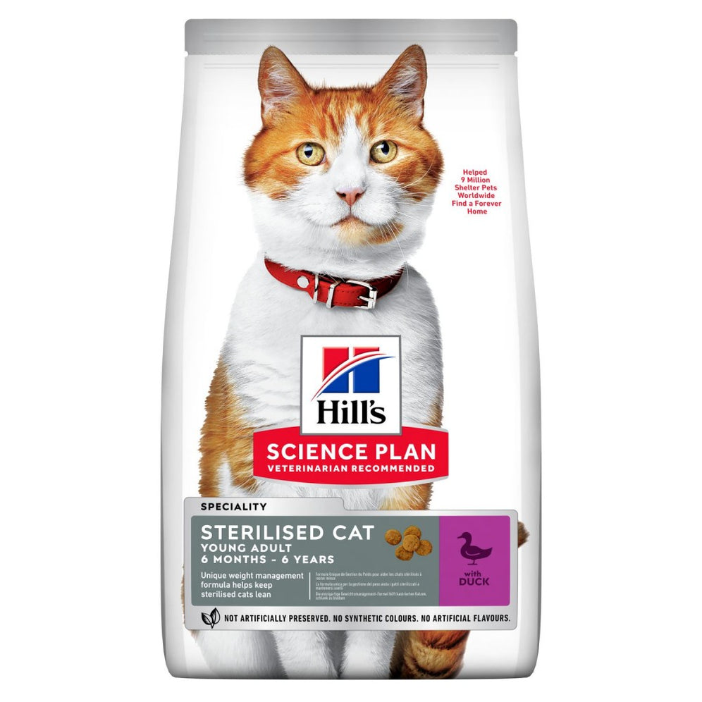 Hill's Science Plan Sterilised Cat Young Adult With Duck 1.5kg