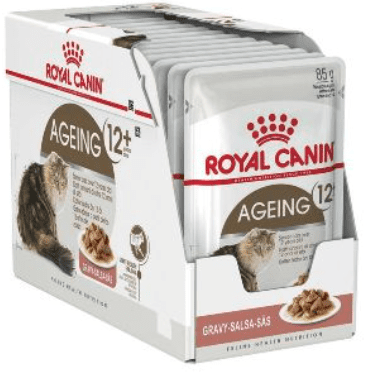 Royal Canin Ageing 12+ In Gravy Wet Cat Food 12x85gr