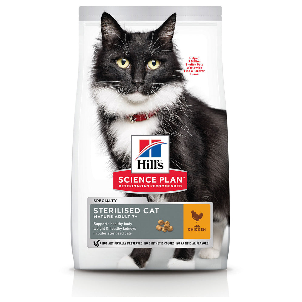 Hill's Science Plan Sterilised Cat Mature Adult 7+ With Chicken 3kg