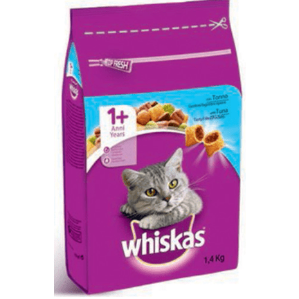 Whiskas Cat Food 1+ Dry Food Tuna 1.4kg