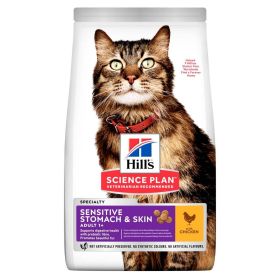 Hill's Science Plan Sensitive Stomach & Skin Adult Cat Food with Chicken 3kg