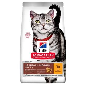 Hill's Science Plan Hairball Indoor Adult Cat Food with Chicken 3kg