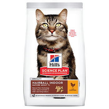 Hill's Science Plan Hairball Indoor Mature Adult 7+ with Chicken 1.5kg
