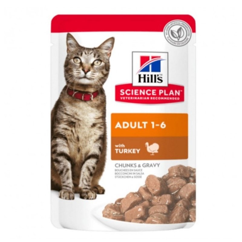 Hills Science Plan Cat Wet Food Adult Turkey 85gr