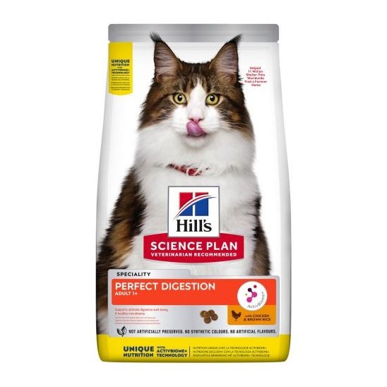Hill's Science Plan Feline Adult Perfect Digestion Chicken & Brown Rice - Cat 1.5kg