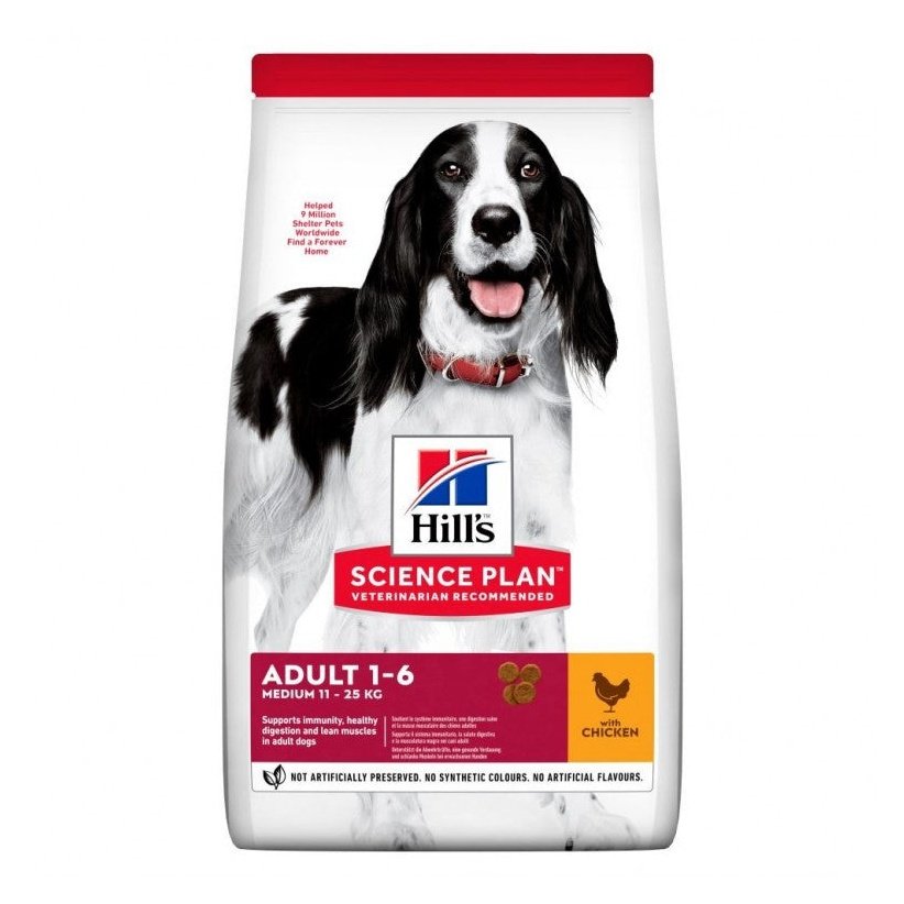 Hills Science Plan Medium Adult1-6 With Chicken 2.5kg