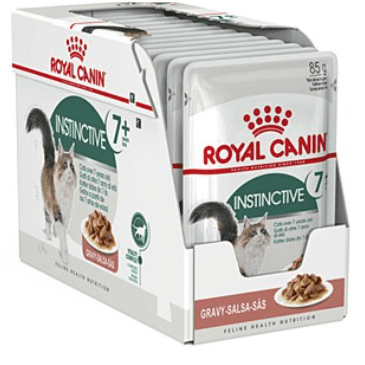 Royal Canin Instinctive 7+ in Gravy Adult Wet Cat Food 12x85gr