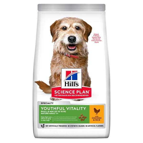 Hill's Science Plan Senior Vitality Small & Mini Mature Adult 7+ With Chicken & Rice 6kg