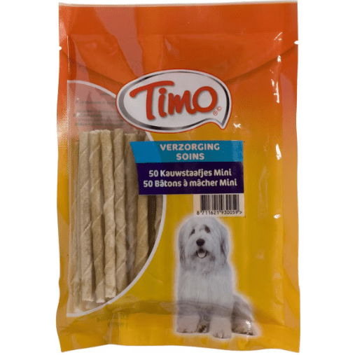 Timo Beef Chew Sticks Mini - 50pcs
