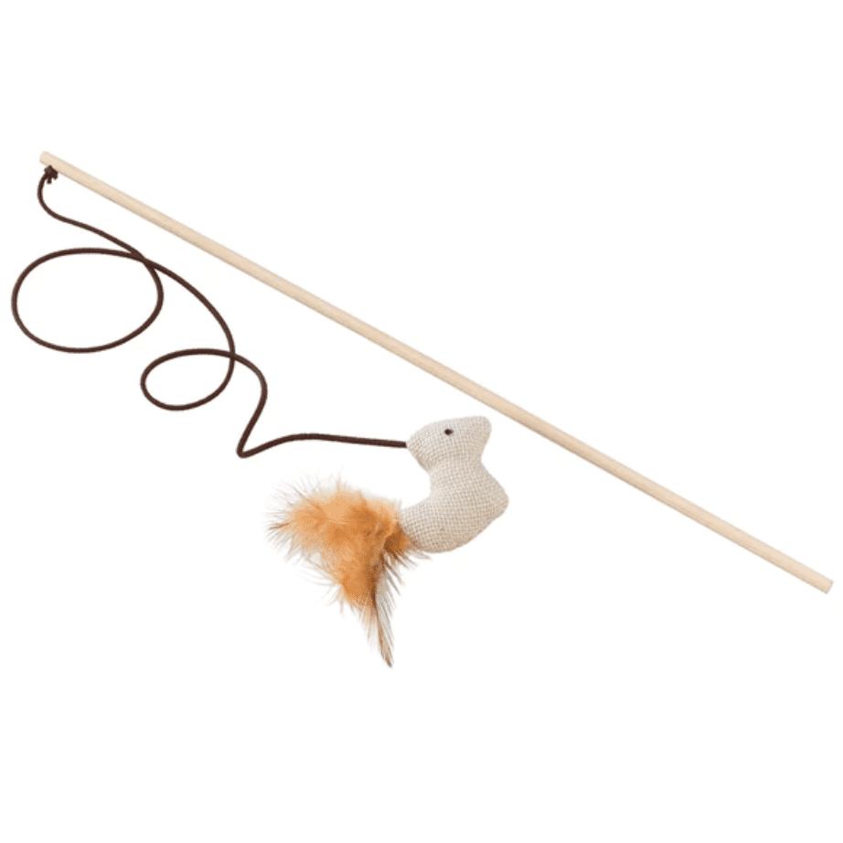 Ferplast PA 4998 Cat Toy Made from Wood and Rope