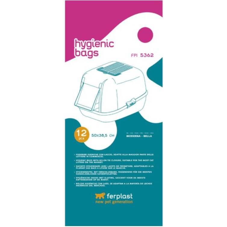 Ferplast FPI5362 Hygienic Bags For Litter Tray 50x38.5cm