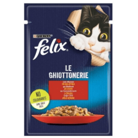 Felix Le Ghiottonerie Cat Pouch With Beef in Jelly 85gr