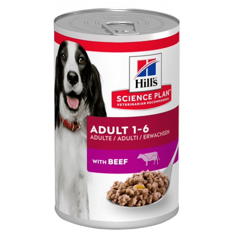 Hills Science Plan Dog Wet Food Adult1-6 With Beef 370gr