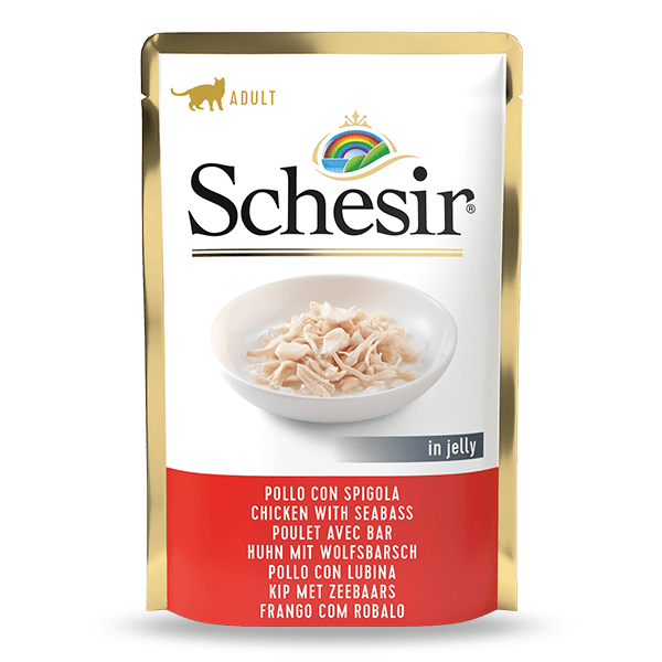 Schesir Wet Cat Food - Chicken with Sea Bass 20x85gr