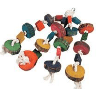 Parrot Toy Hanger With Beads 4 Parts 55x14cm diameter