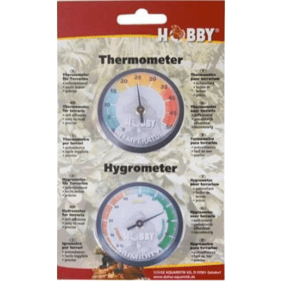 Hobby Thermometer + Hygrometer Blister Pack