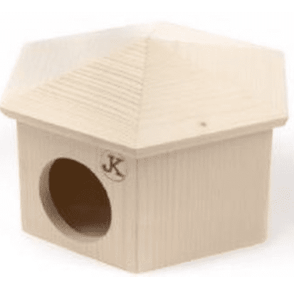 Wooden House for Rodents 17x11cm
