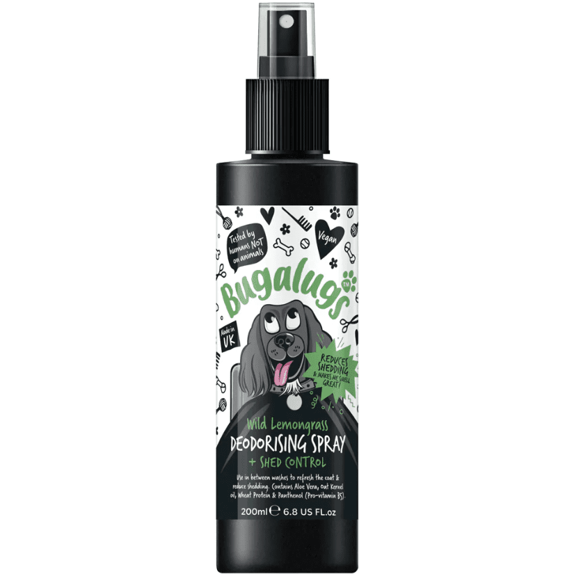 Bugalugs Wild Lemongrass Dog Shed Control + Deodorising Spray 200ml