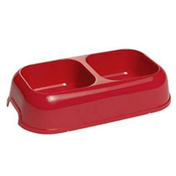 Ferplast Party 16 Double Plastic Food and Water Container 0.7 Lt