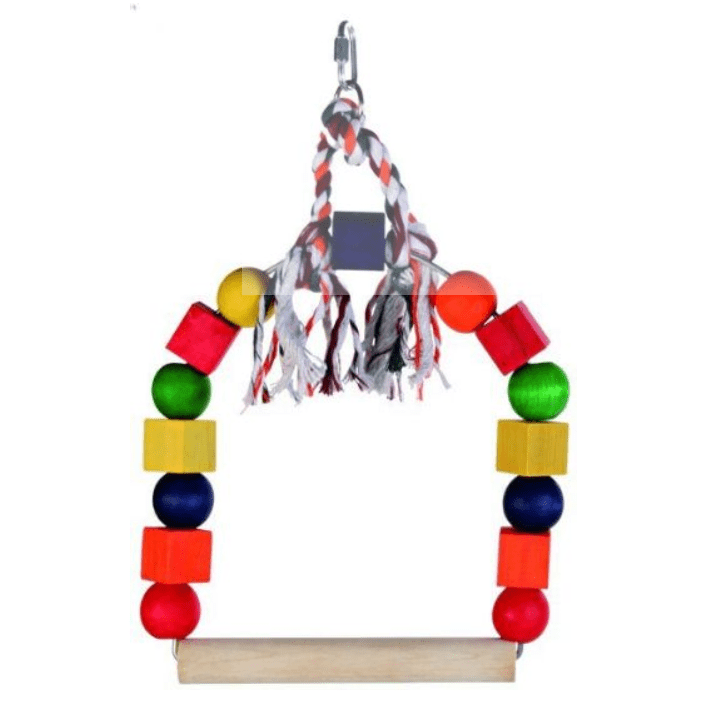 Arch Swing With Colourful Wooden Blocks 20X29CM