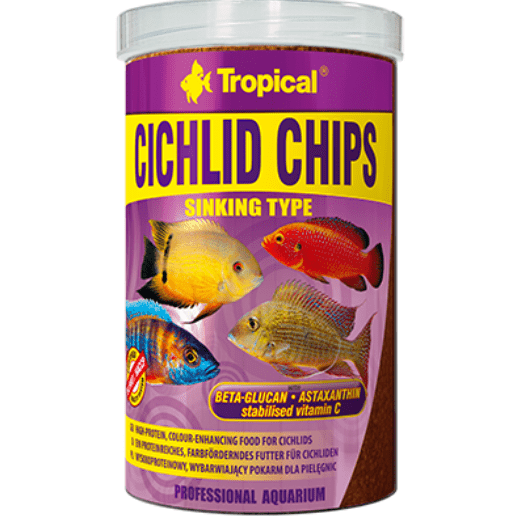 Tropical Cichlid Chips Sinking Type 520g / 1000ml