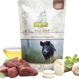 Isegrim Roots Adult Forest Pouch For Dogs With Wild Boar 410gr