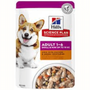 Hills Science Plan Dog Wet Food Adult Small And Mini Stew With Chicken And Added Vegetables 80gr