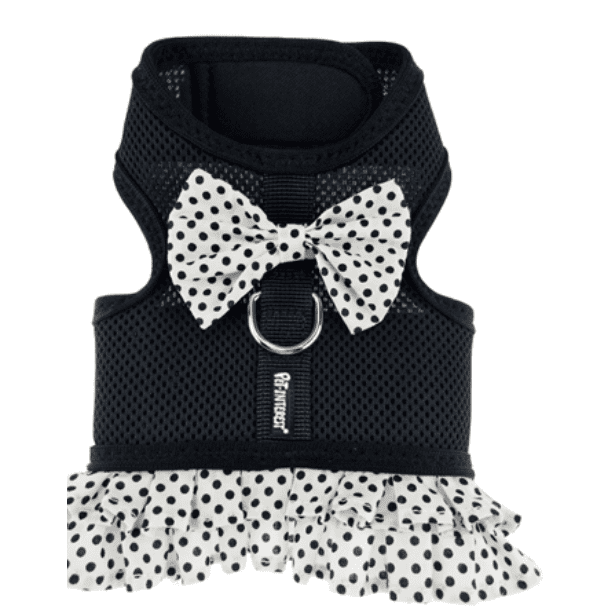 Black Dots Mesh Harness With Skirt XS