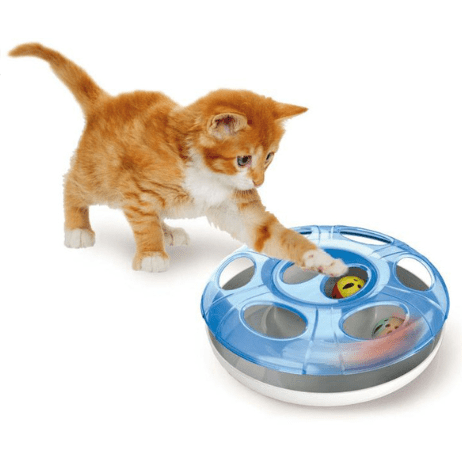 Georplast Interactive cat toy with two balls Ø25cm