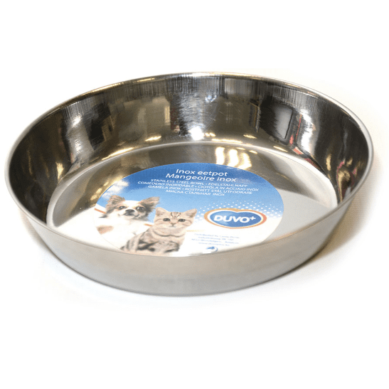 Duvo+ Feeding Bowl Classic Cat Stainless Steel XS – Ø13cm/200ml