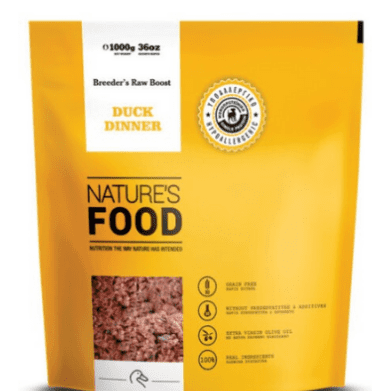 Natures Food Breeders Raw Boost Duck Dinner 1kg