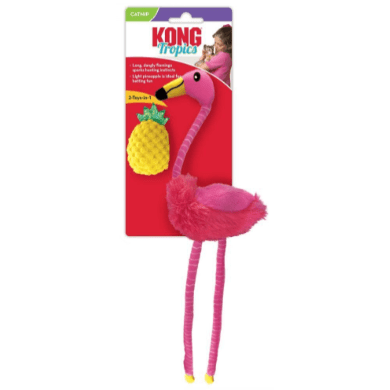 Kong Cat Tropics Flamingo with Catnip 28x9cm